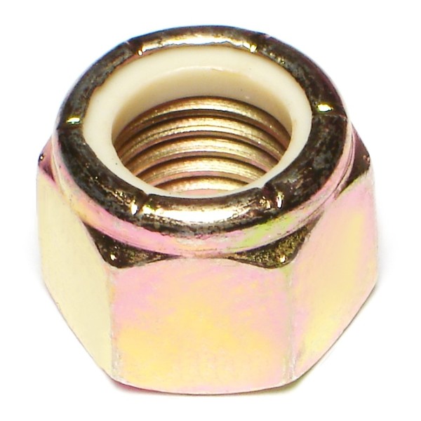 Midwest Fastener Nylon Insert Lock Nut, 3/4"-10, Steel, Grade 8, Yellow Zinc, 10 PK 08212